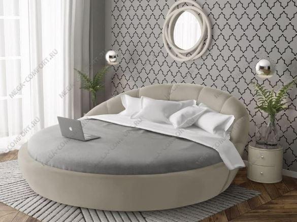 Фото: Купить круглая кровать «Милана» в Москве, цена 50000 рублей — объявление