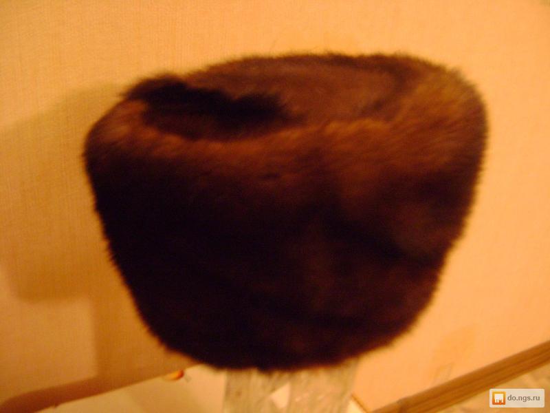 Фото: Продам новую женскую шапку 57-58 норка тёмно коричневаявая, цена 1300 рублей — объявления в Новосибирске