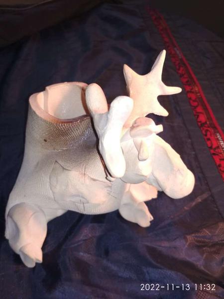 Фото: продам керамика маленькая фигурка-копилка лось с рогами, цена 600 рублей — объявления в Новосибирске